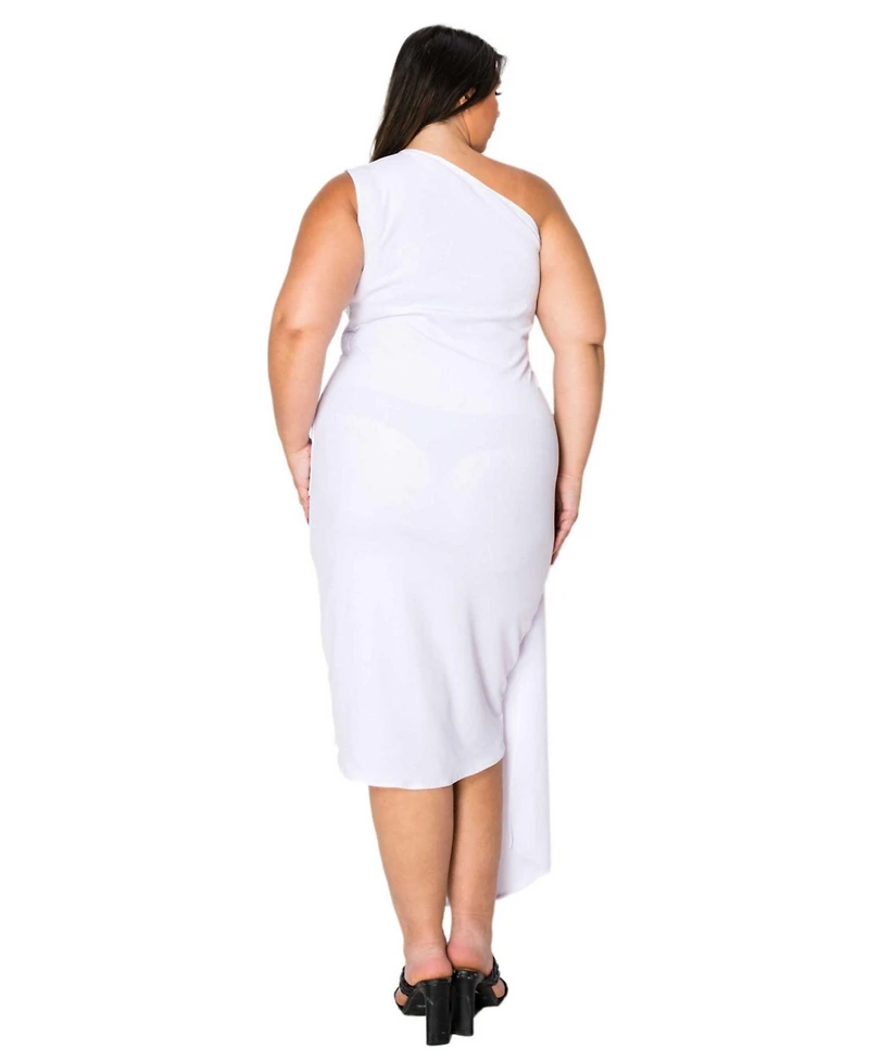L I V D Plus Esme Front Draped Sash Dress