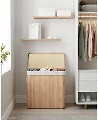 Slickblue 3-Section Laundry Hamper with Lid