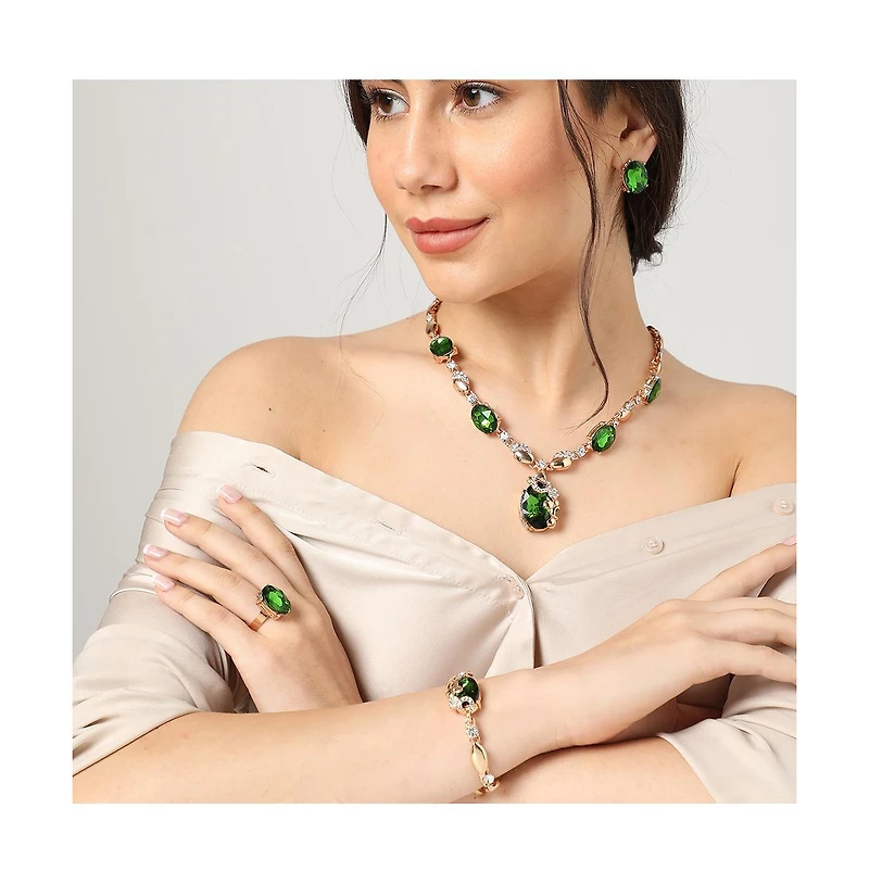 Sohi Women's Oval Jewellery Set