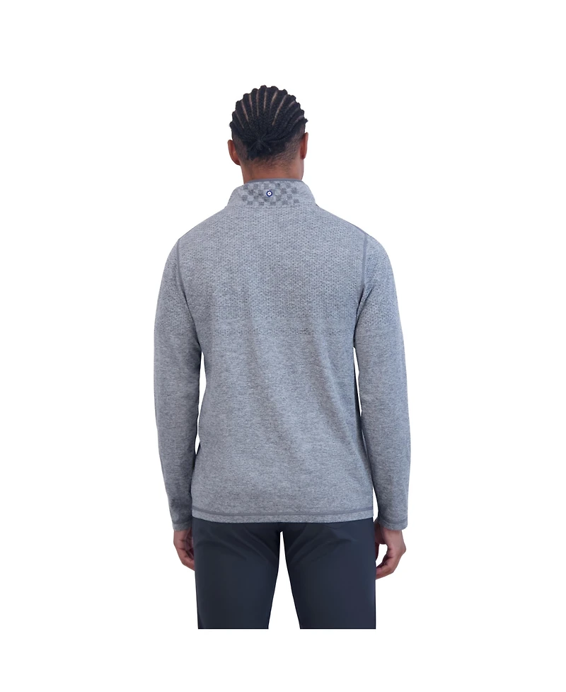 Ben Sherman Men's Seamless Knit Quarter Zip Sweatshirt