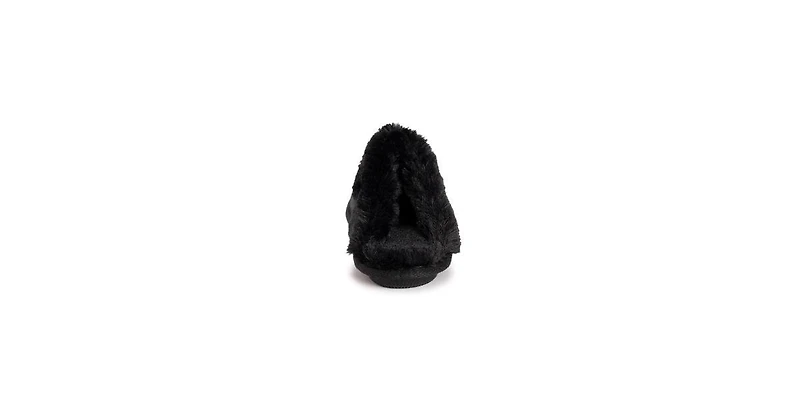 Muk Luks Women's Angled Sparkle Scuff Slipper