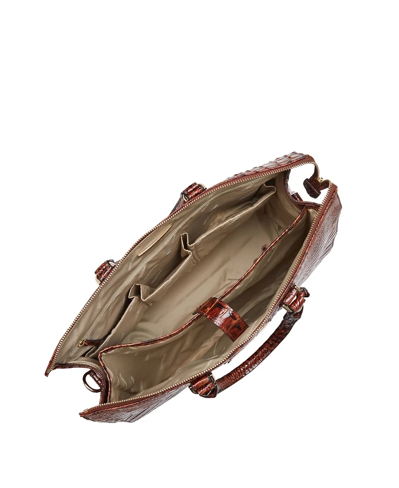 Brahmin Large Leather Business Tote