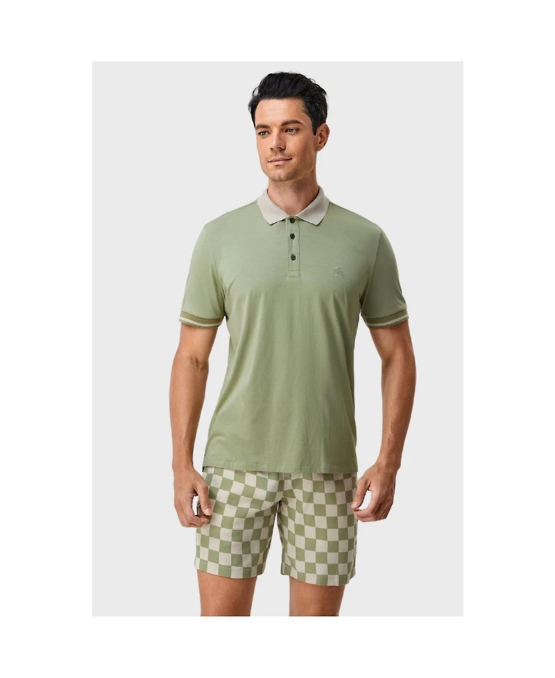 Bellemere New York Men's Two-Tone Checkered Short Pants