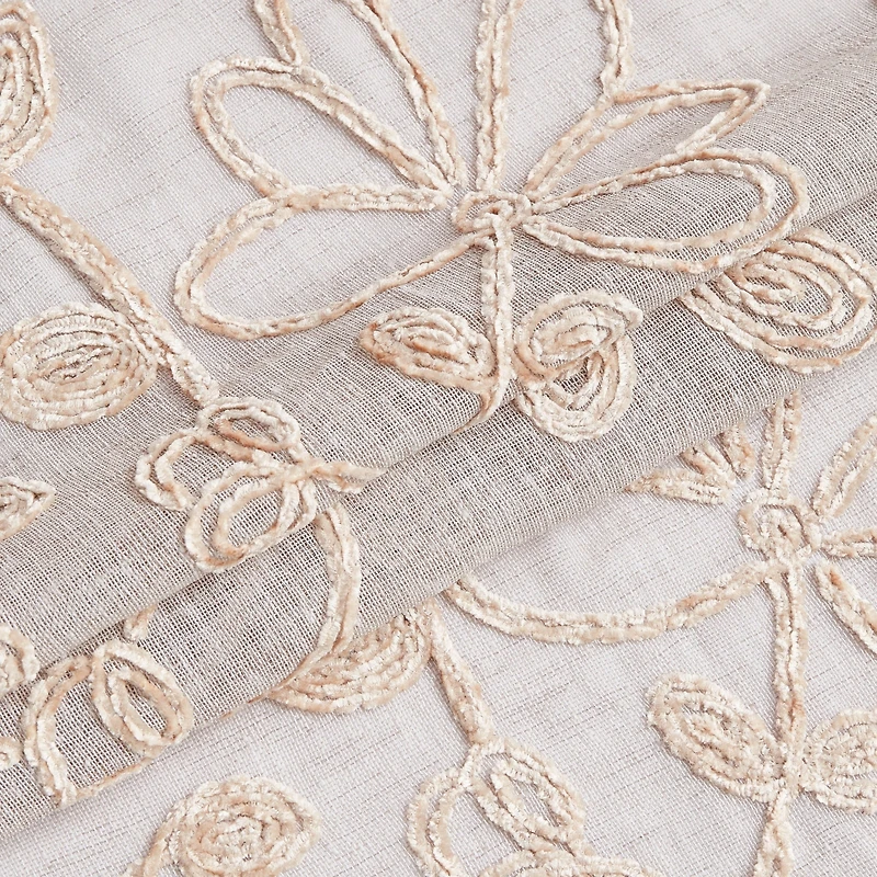 Dainty Home Rita Linen Look 76" W x 63" L Grommet Window Panel Set