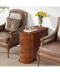 Tribesigns End Table Set of 2, No Assembly Required, Closed Back,Sofa Side with Storage, Slim Nightstand 2 Drawers