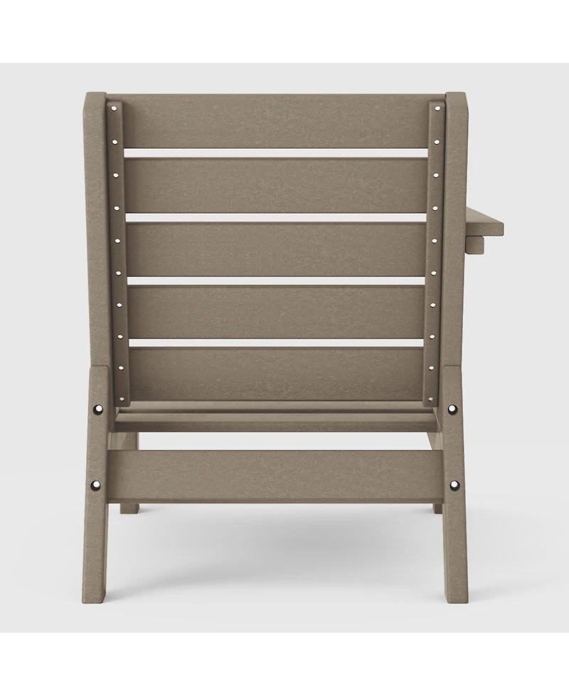 WestinTrends Outdoor Patio Hdpe Left Arm Facing Deep Seating Corner Chair