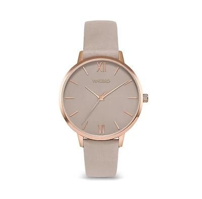 Vincero Women's Gold Eros Mesh Men's Watch with Milanese Mesh Band and Mineral Crystal