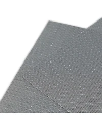 Dainty Home Sparkles Texteline Outdoor Dining Set Textured Design Reversible 12" x 18" Rectangular Placemats Set of 6