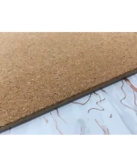 Dainty Home Marble Cork Place Mats, Washable Placemats , 12" x 18" Set of 6, Heat Resistant Placemats, Non Slip, Table Mat, for Kitch