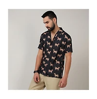 Men's Midnight Black Tiger Shirt