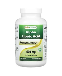 Best Naturals Est Alpha Liopic Acid 600 Mg Capsule with Powerful Antioxidant, 240 Count