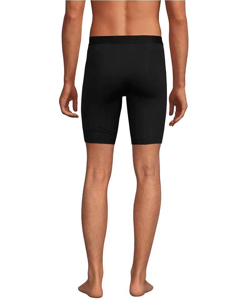 Lands' End Men's Longer Flex Performance Boxer Brief 3 pack