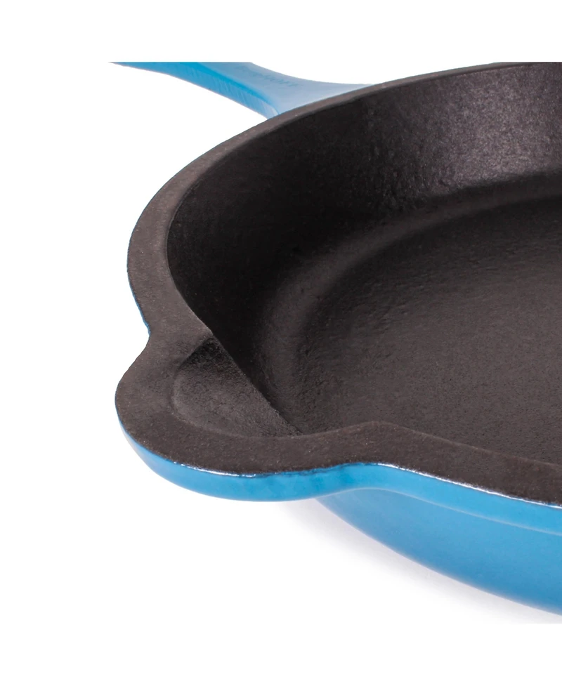 BergHOFF Neo 3pc Cast Iron Fry Pan & Grill Pan Set with Slotted Steak Press