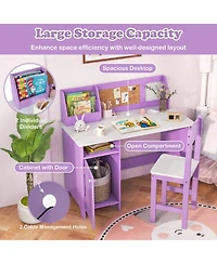Sugift Kids Table and Chair Set for Arts Crafts Homework Home School