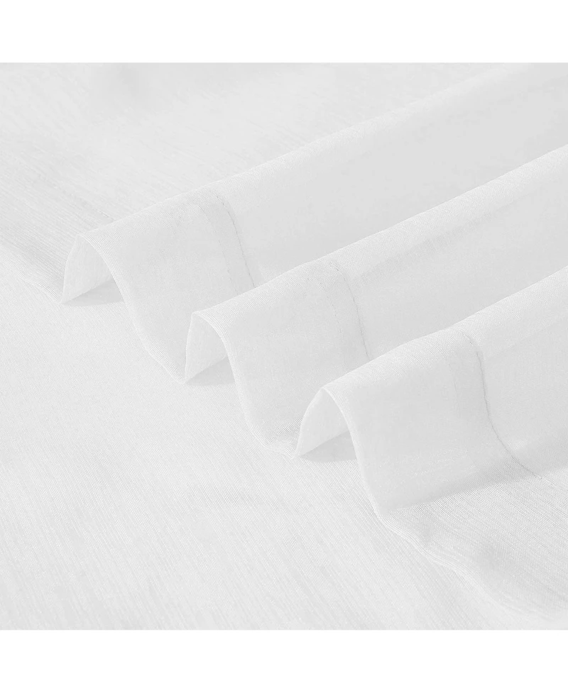 Melrose Semi Sheer Window Panel Set, 110" W x 84" L