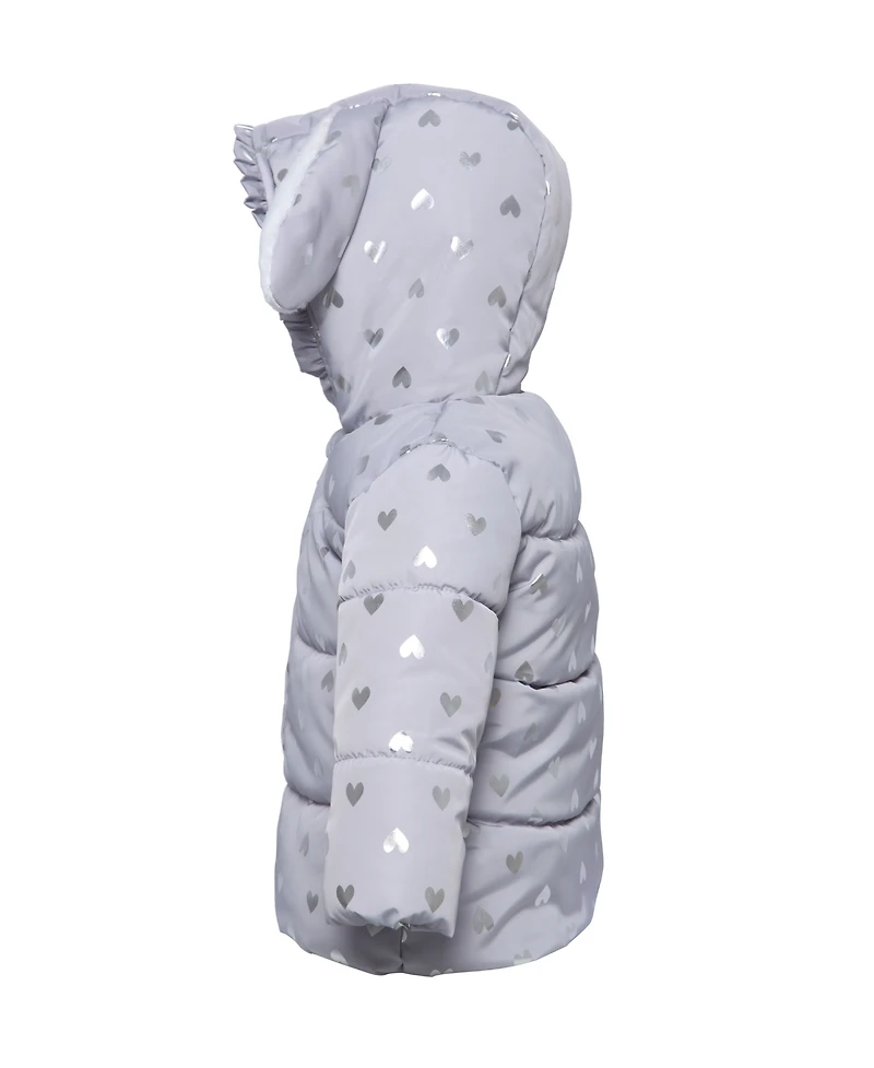 Rokka&Rolla Baby Girls Soft Fleece Lined Puffer Jacket Winter Coat