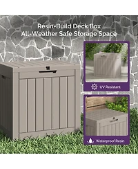 Sersper 30 Gallon Outdoor Patio Deck Storage Box Floor Decor