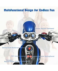 Gymax 6V Kids Ride On Chopper Motorcycle 3 Wheel Trike with Headlight