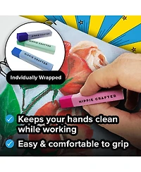 Hippie Crafter Soft Chalk Pastels 24 Pc