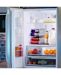 Sorbus Skinny Soda Can Organizer for Refrigerator - Slim Can Holder Drink Dispenser for Fridge