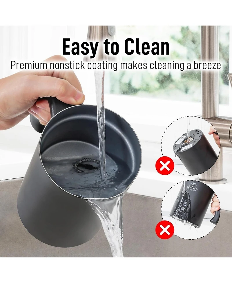 Zulay Kitchen 4-in-1 Automatic Milk Frother and Steamer - AeroFroth