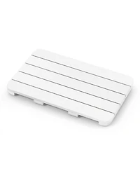 Skonyon Waterproof Hips Spa Shower Mat for Bathroom with Non Slip Foot Pads-White