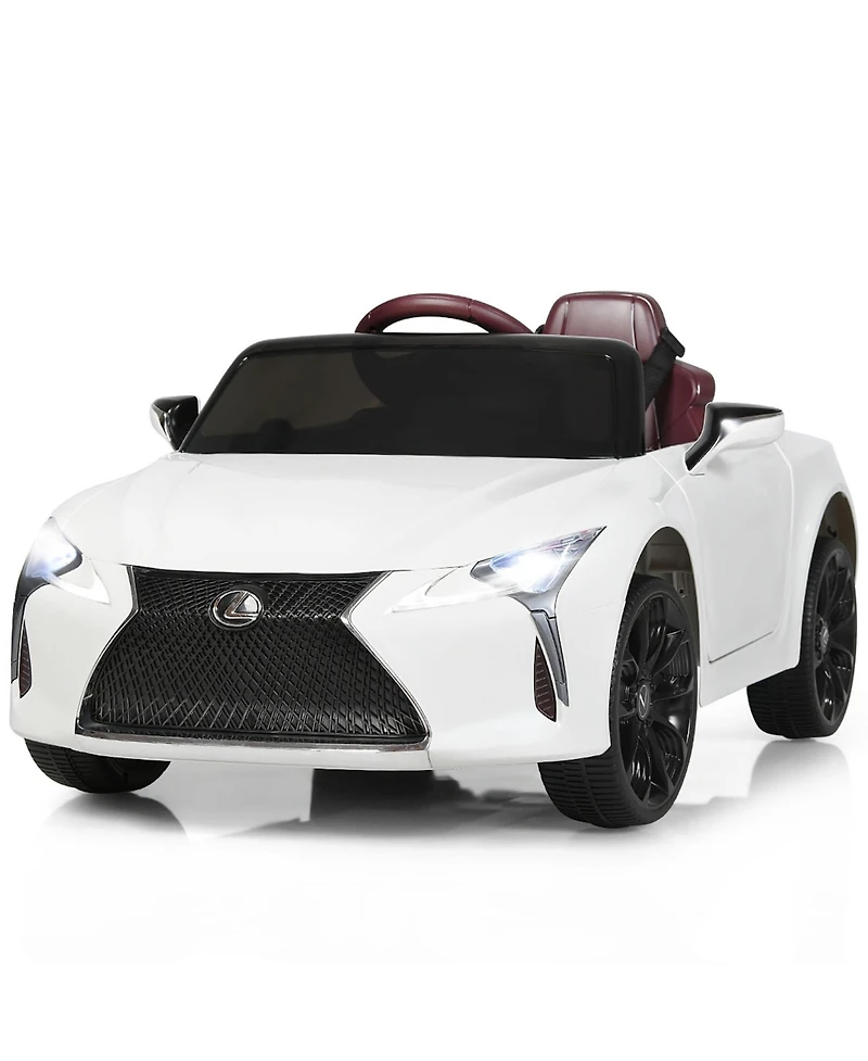 Gymax 12V Licensed Lexus LC500 Kids Ride On Car w/ MP3 Remote Control White