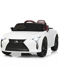Gymax 12V Licensed Lexus LC500 Kids Ride On Car w/ MP3 Remote Control White