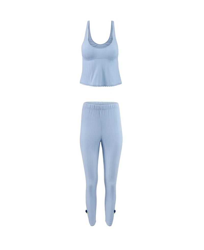 Adore Me Plus Gema Pajama Tank And Legging Set