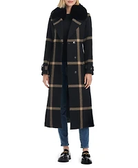 Vince Camuto Women's Double-Breasted Maxi Wool Blend Coat