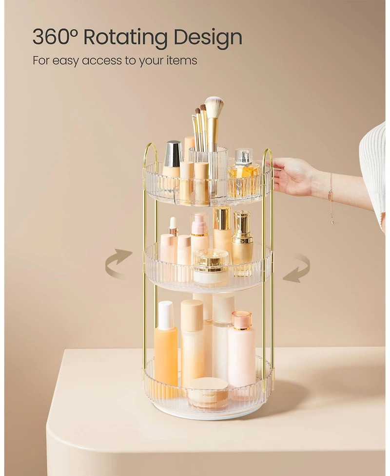 Slickblue Makeup Organizer for Neat and Accessible Cosmetic Storage