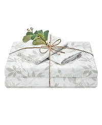 Chanasya Premium Leopard Print Animal Patterned King Bed Sheet Set 4-Piece - 1 Flat Fitted 2 Pillowcases