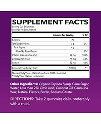 Elderberry Gummies for Adults, Immune System Supplement, Elderberry Flavor, Havasu Nutrition, 120ct