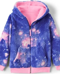Lands' End Kids Husky Reversible High Pile Fleece Hoodie