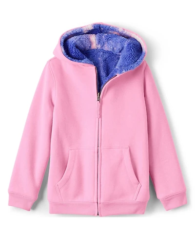 Lands' End Kids Husky Reversible High Pile Fleece Hoodie