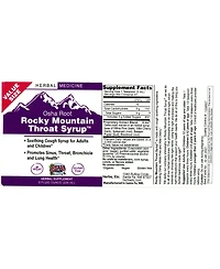 Trace Minerals Herbs Etc. Rocky Mountan Throat Syrup 8 oz