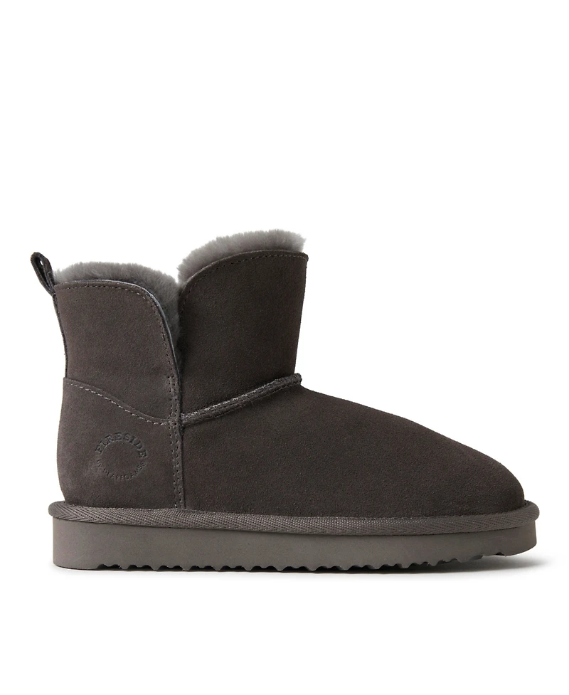 Dearfoams Little Girls Fireside By Bunbury Genuine Shearling Boot