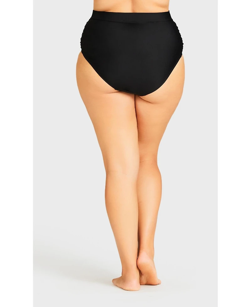 Avenue Plus Size High Waist Swim Brief