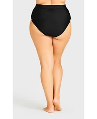 Avenue Plus Size High Waist Swim Brief