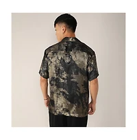 Men's Midnight Black & Metallic Gold Metallic Ombre Shirt