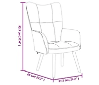 Relaxing Chair Black Velvet