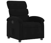 Recliner Chair Black Fabric
