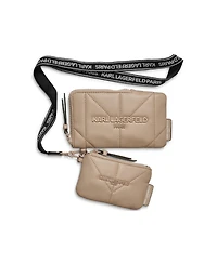 Karl Lagerfeld Paris Lanyard Zipper Wallet