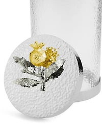 Michael Aram Pomegranate Silver and Gold Large Canister, 5.31" x 5.31"