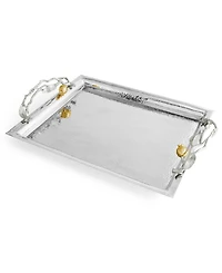 Michael Aram Pomegranate Silver and Gold Serving Tray