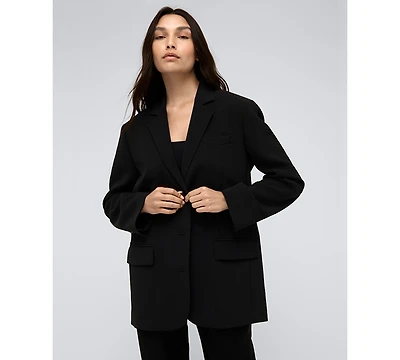 Kenneth Cole Women's Vision Twill Three-Button Boyfriend Jacket