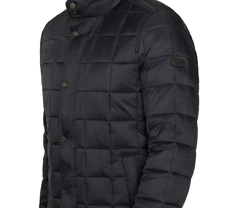 Sam Edelman Men's Box-Quilted Full-Zip Puffer Jacket
