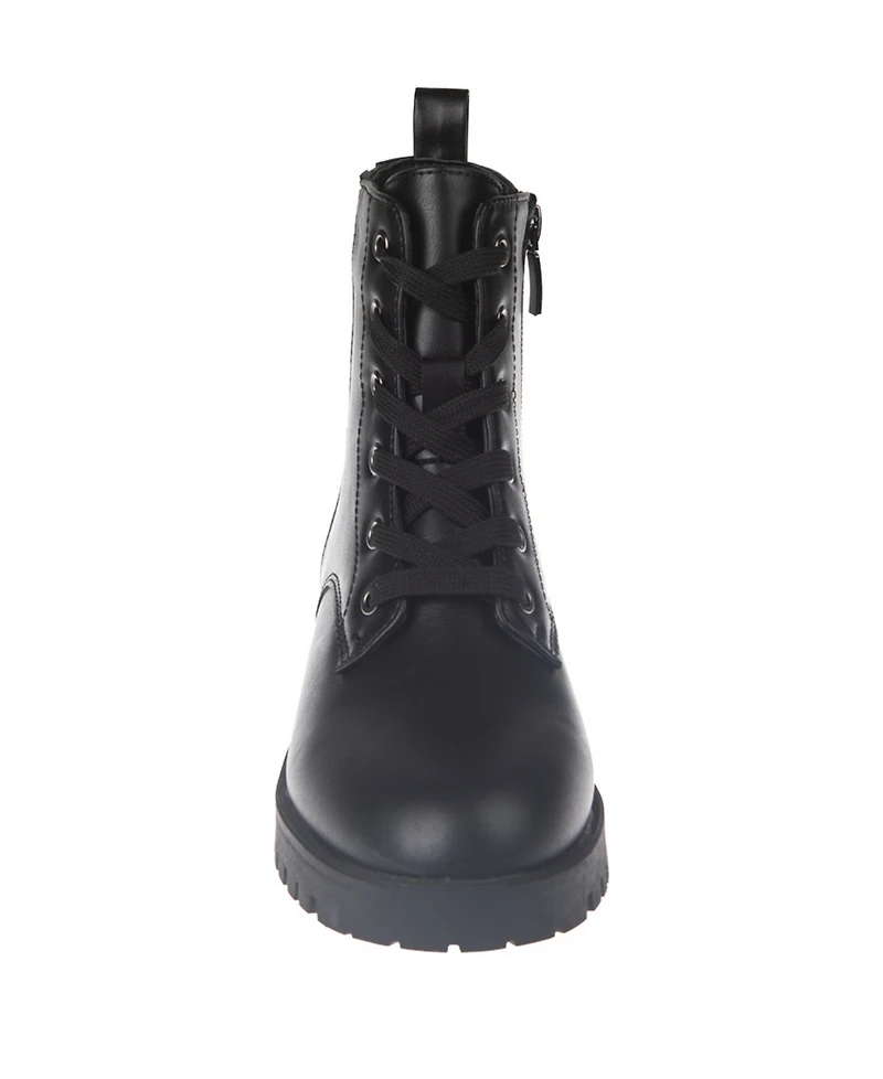 Bebe Little and Big Girls Rhinestone Lace Up Boot