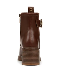 Sam and Libby Women's Natalia Stacked Heel Ankle Booties