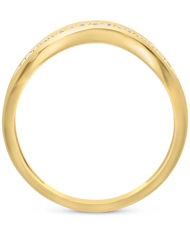 Effy Diamond Wavy Style Statement Ring (1/6 ct. t.w.) in 14k Gold